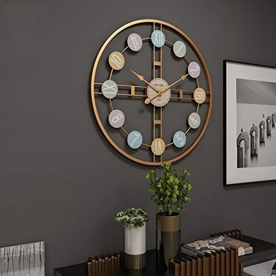Modanio Modern Wall Clock For Living Room | Large Clock for Hall