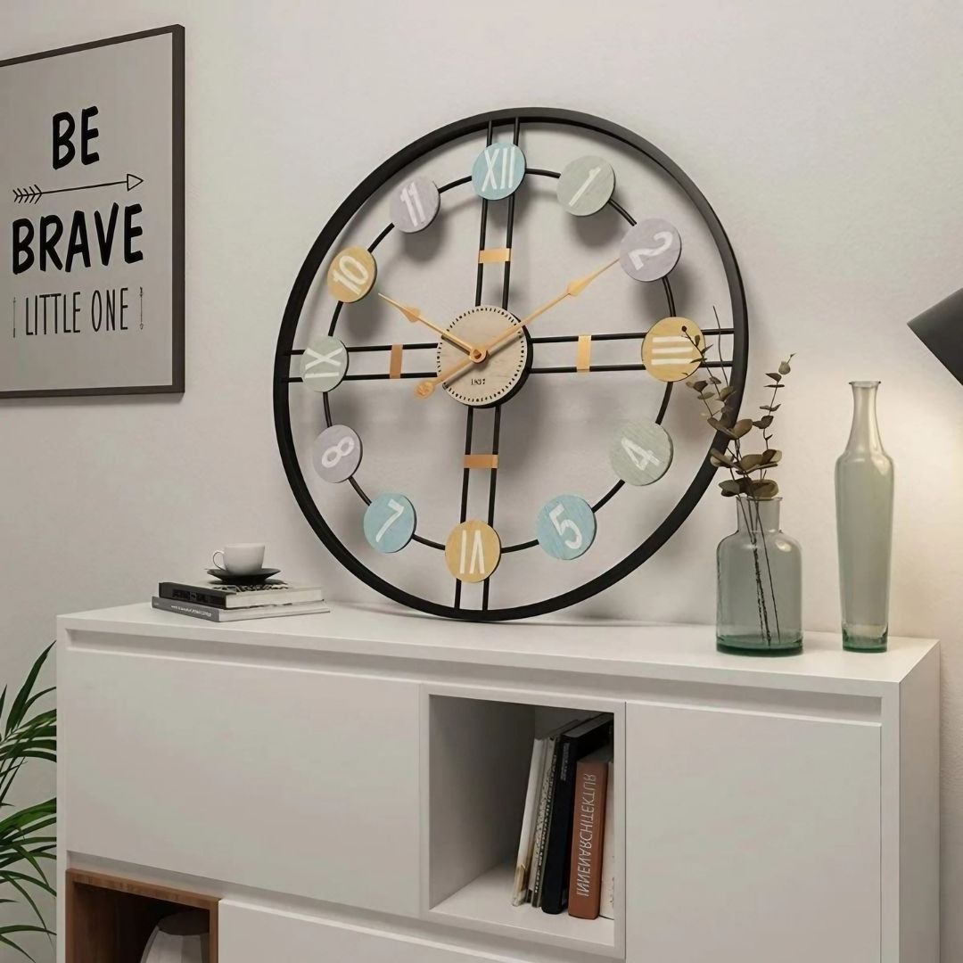 Modanio Modern Wall Clock For Living Room | Large Clock for Hall
