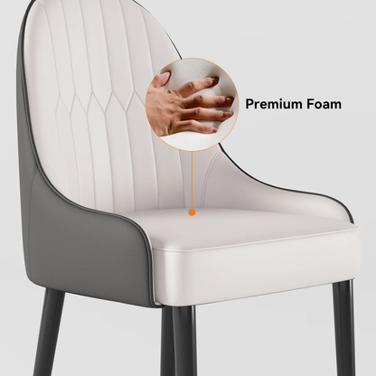 Modanio Arcus Luxury Dining Table with Nano Marble Top & 6 Chairs | PVD Finish