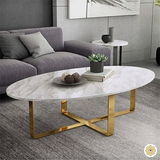 Modanio Modern Coffee Table with Marble Top