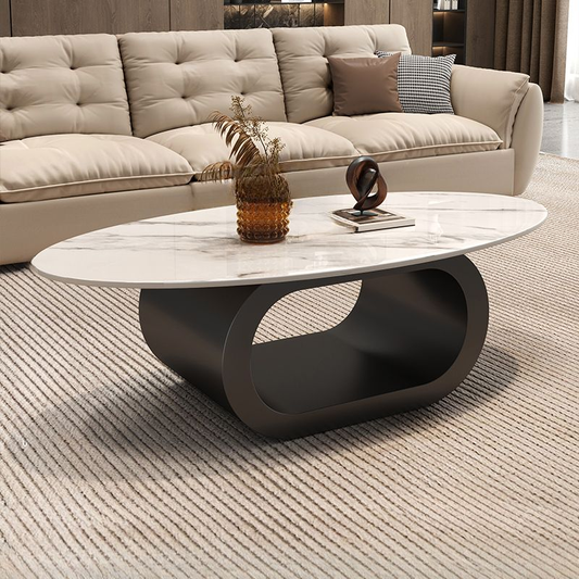 Oval Metal Center Table