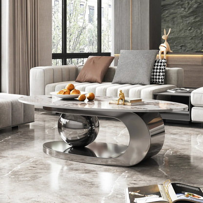 Luxury Oval Coffee Table for Living Room | Modern & Premium Design | Modanio