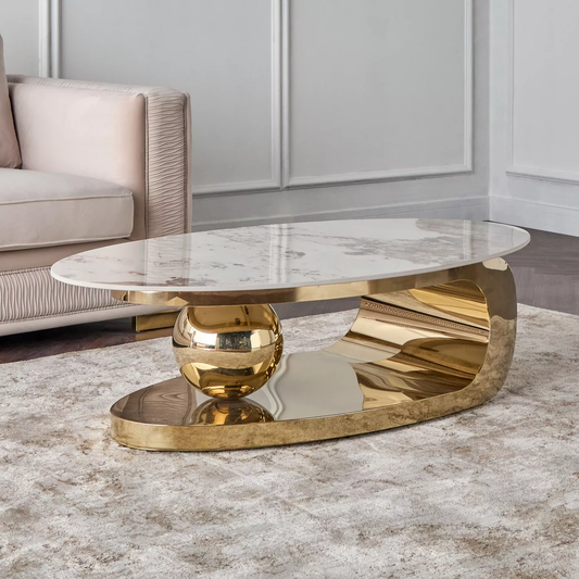 Modanio Luxurious Oval Coffee Table for Modern Interiors